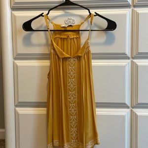 Women’s Boho Yellow Tank Top
